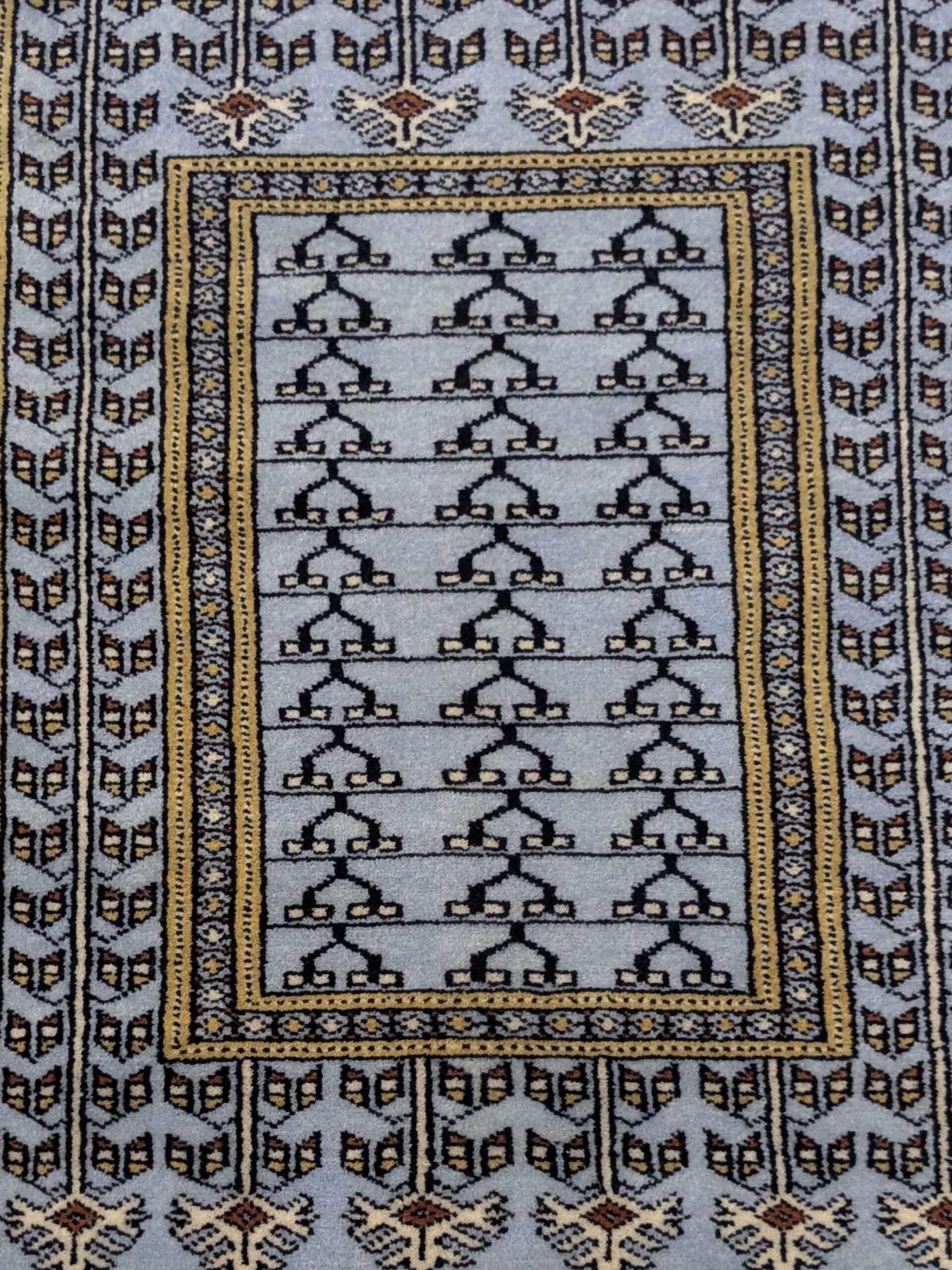 Beige Tribal Design Hand Knotted Wool Carpet - 2FT X 3FT | 60CM X 90CM - Image 5