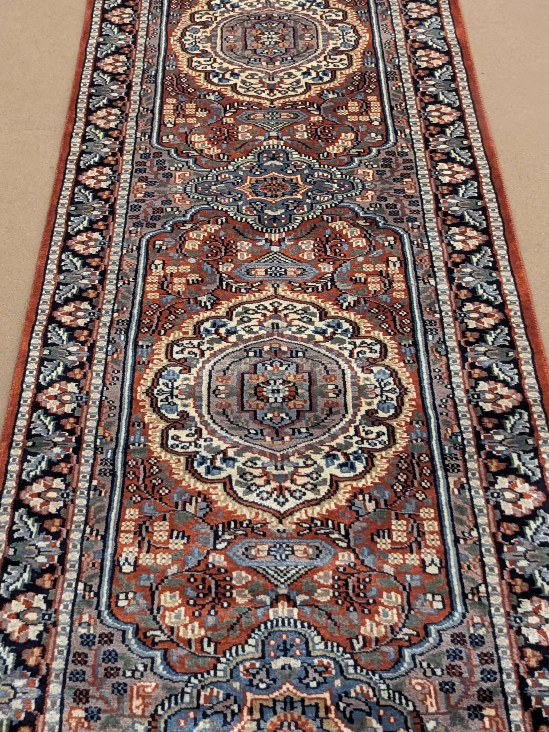 Persian Hand Knotted Runner Wool Carpet - 2.5FT X 10FT | 75CM X 300CM - Image 5
