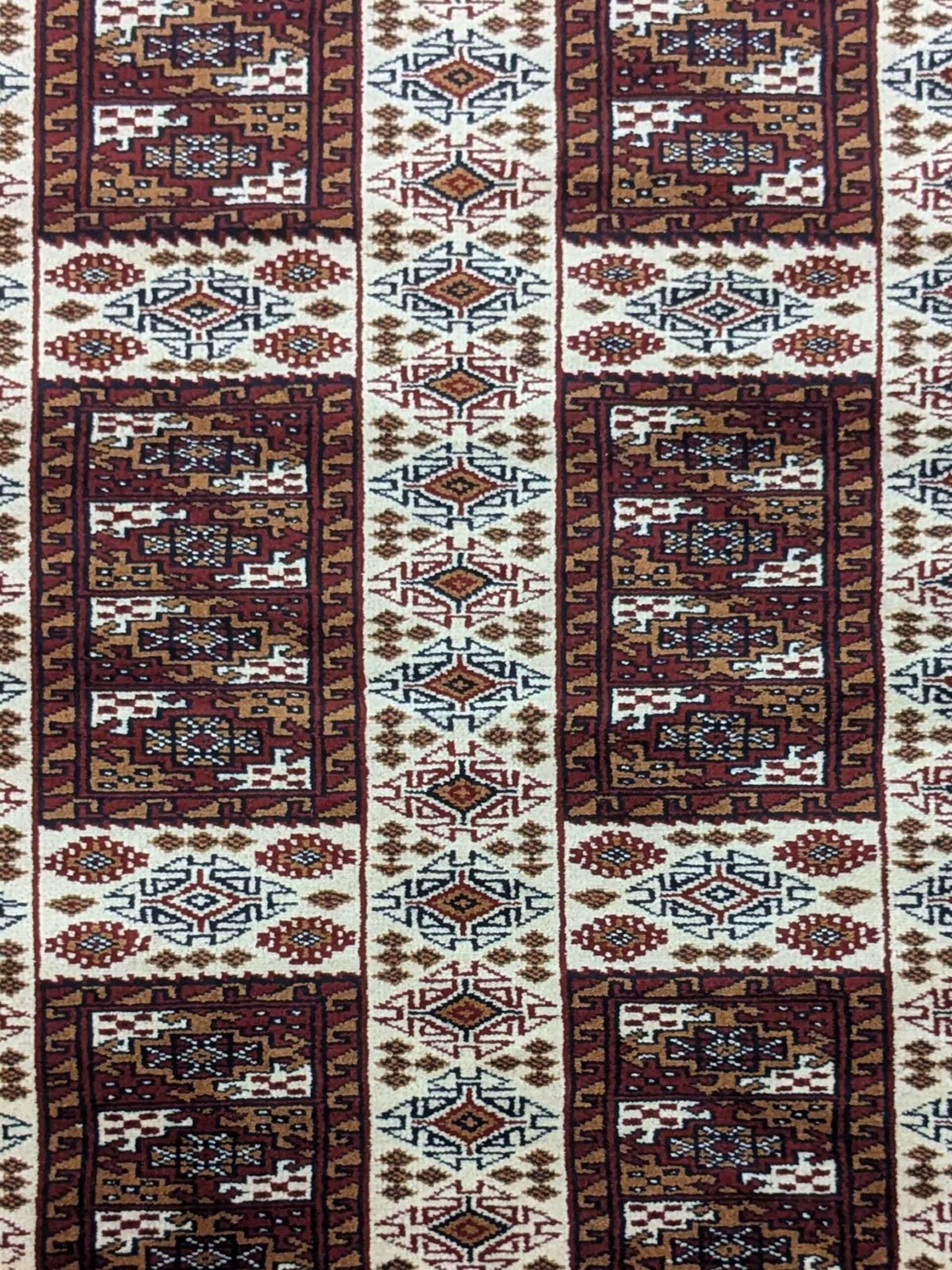 Beige Tribal Hand Knotted Wool Carpet - 4FT X 6FT | 120CM X 180CM - Image 5