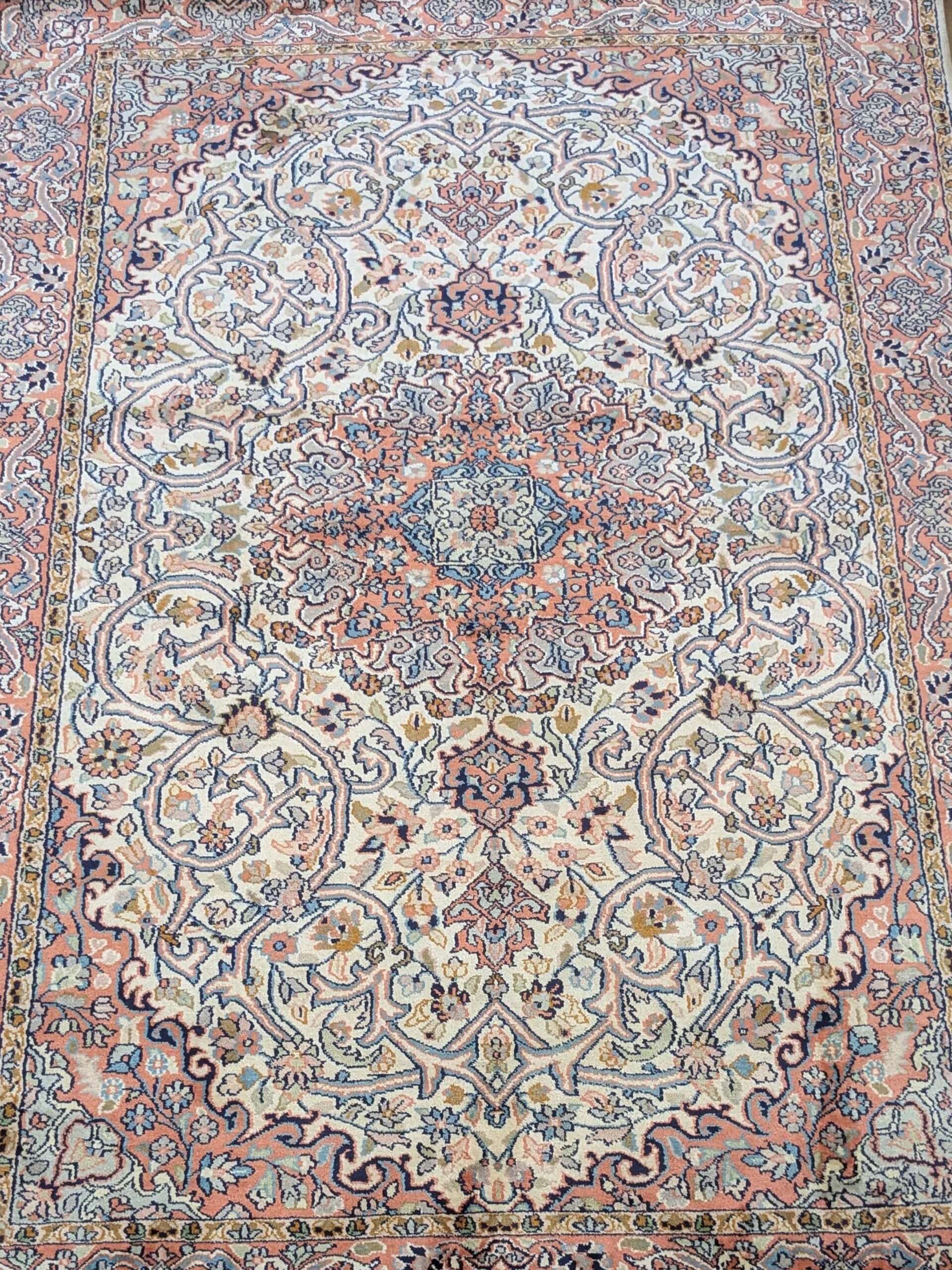 Beautiful Persian Silk On Cotton Knotted Carpet - 4FT X 6FT | 120CM X 180CM - Image 5