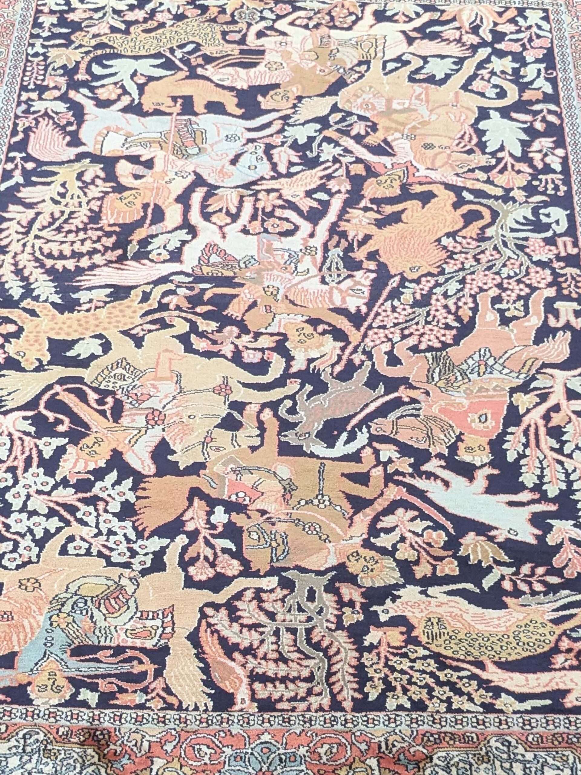 Tribal Silk On Cotton Knotted Carpet - 4FT X 6FT | 120CM X 180CM - Image 5