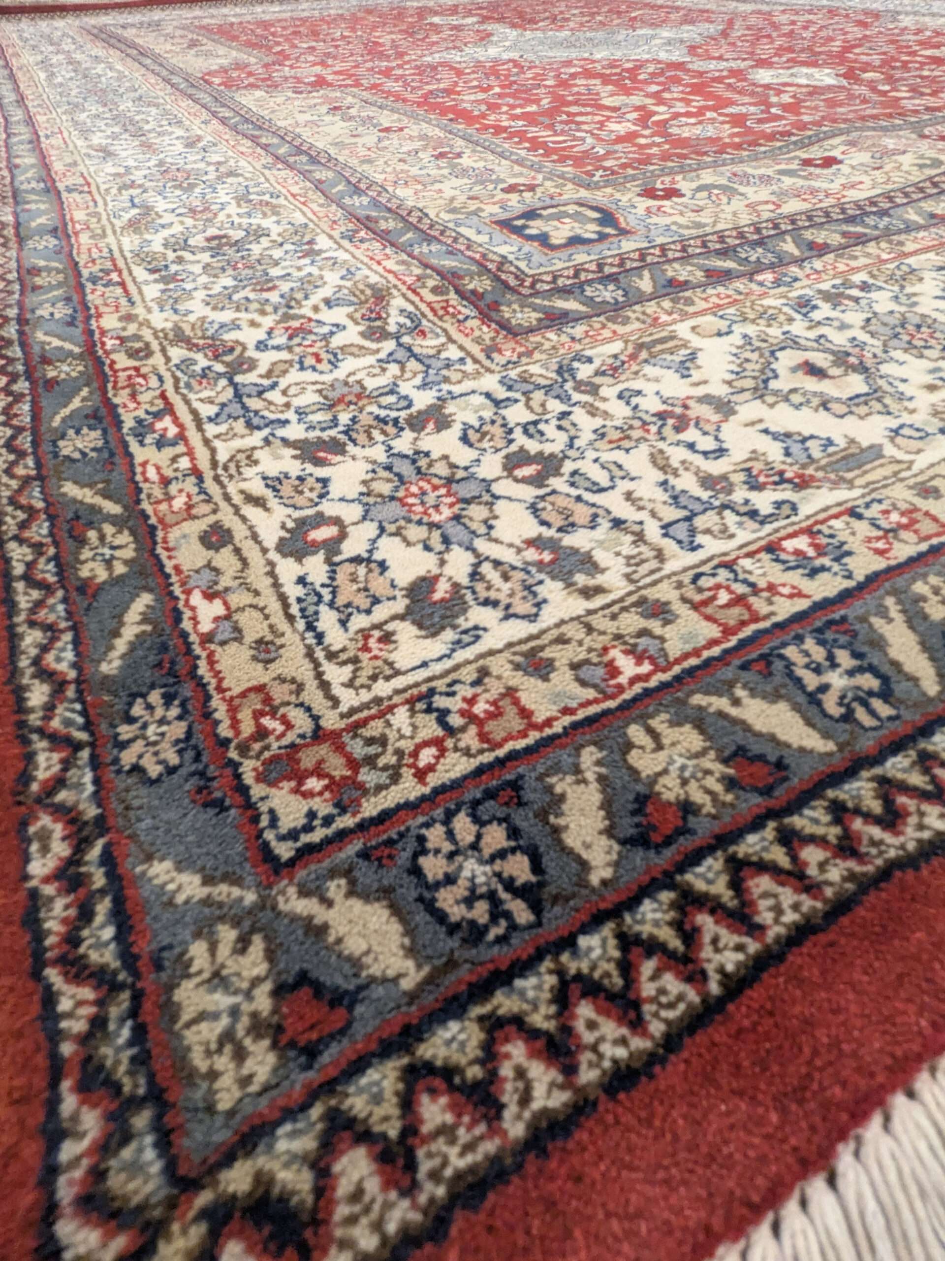 Red Persian Knotted Wool Carpet - 8FT X 10FT | 240CM X 300CM - Image 6