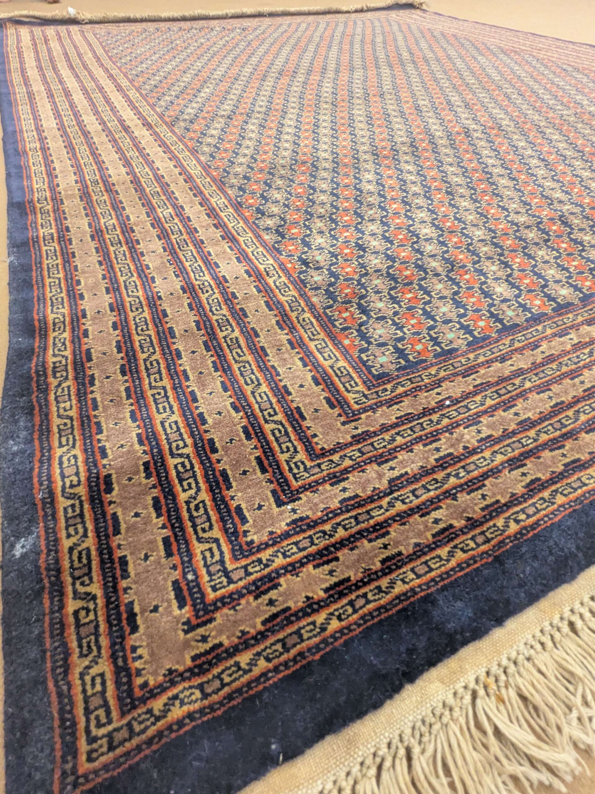 Blue Trible Knotted Wool Carpet - 8FT X 10FT | 240CM X 300CM - Image 6