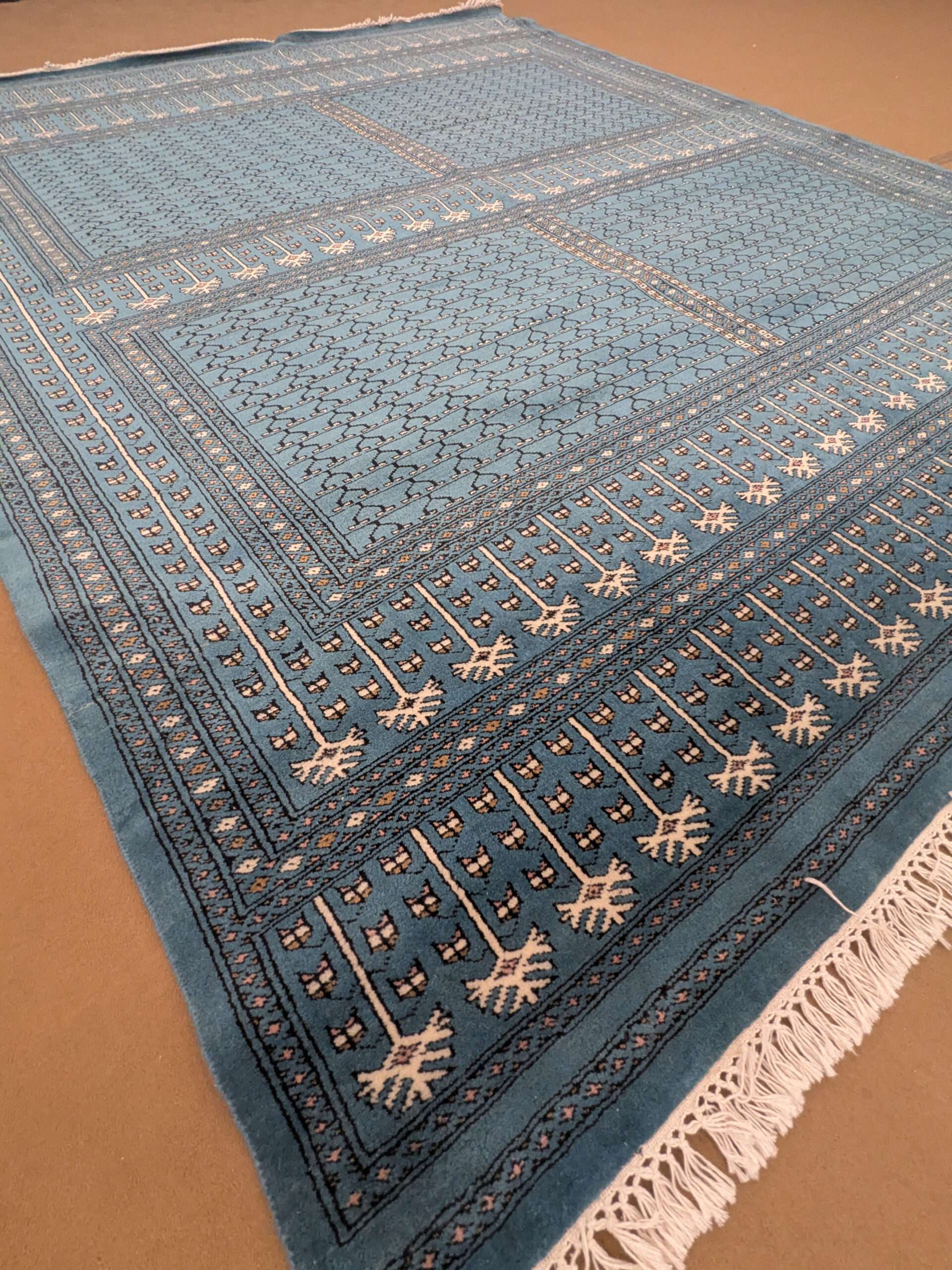 Blue Family Design Knotted Wool Carpet - 8FT X 10FT | 240CM X 300CM - Image 5