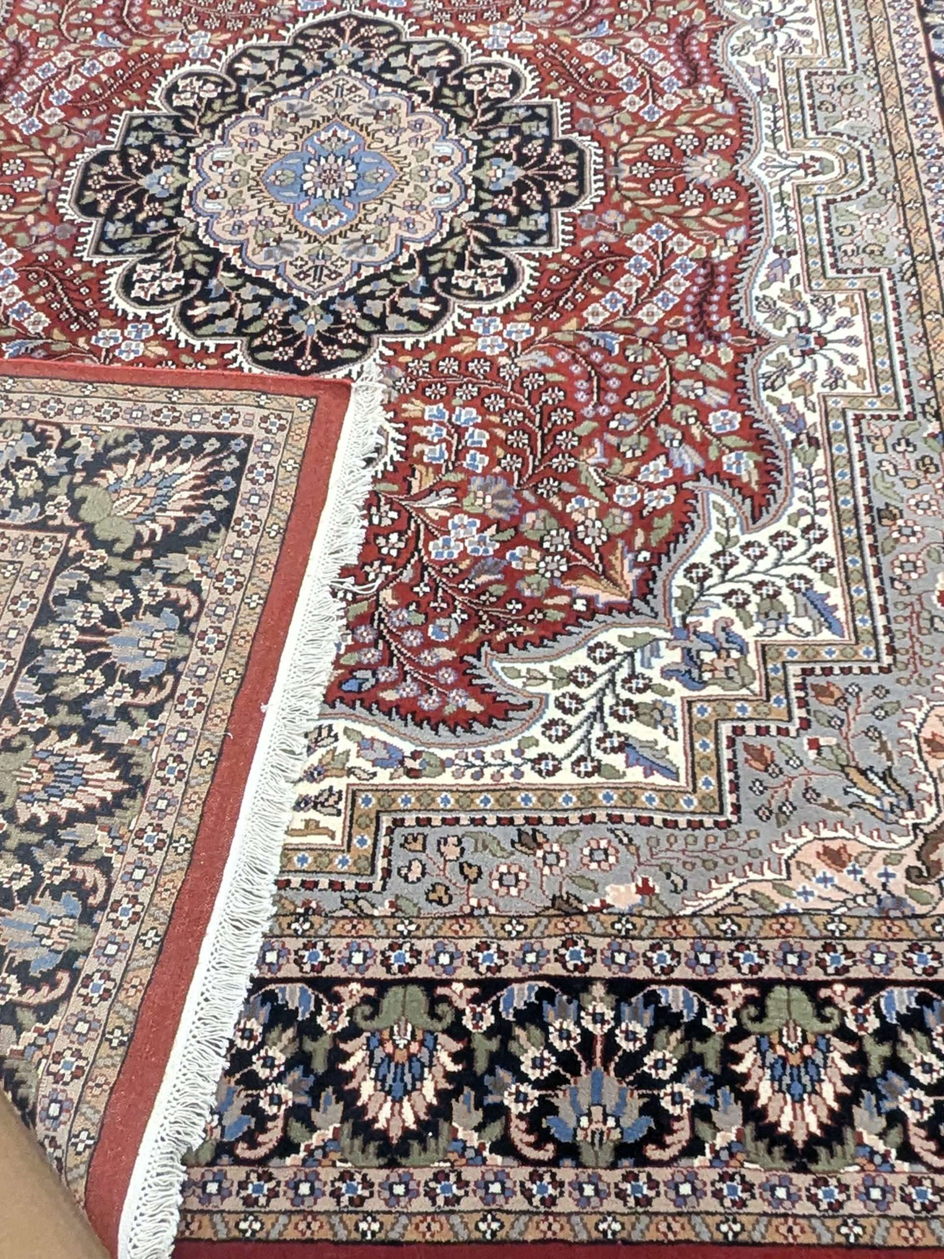 Red Persian Hand Knotted Wool Carpet - 8FT X 10FT | 240CM X 300CM - Image 6