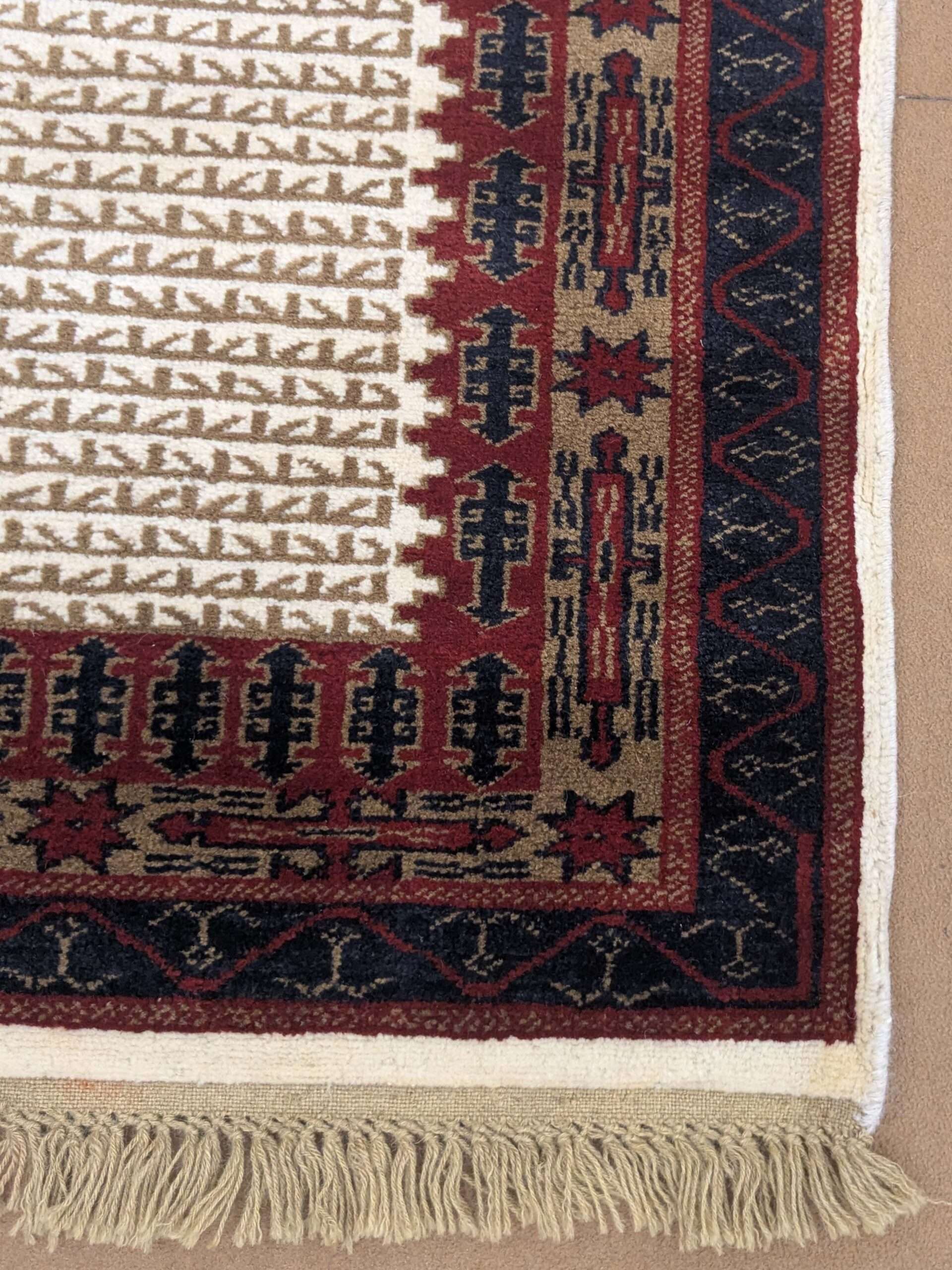 Tribal Hand Knotted Wool Carpet - 2.5FT X 4FT | 76CM X 122CM - Image 5