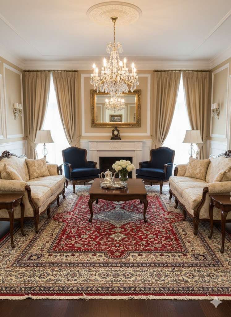 Red Persian Knotted Wool Carpet - 8FT X 10FT | 240CM X 300CM - Image 2