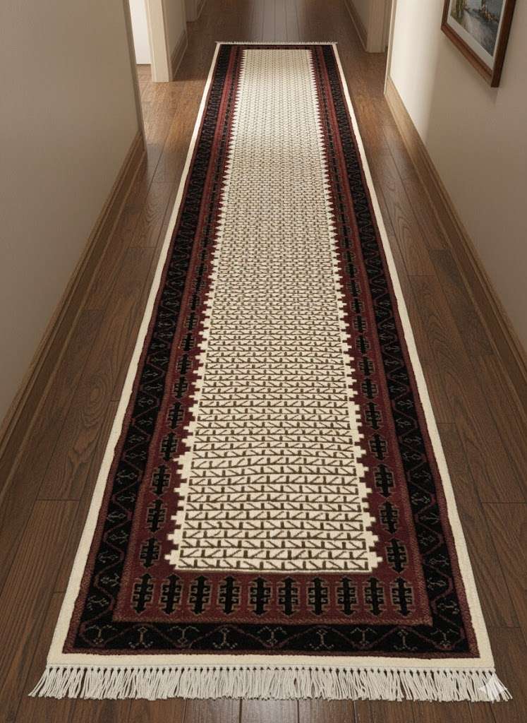 Beige Tribal Hand Knotted Runner Wool Carpet - 2.5FT X 10FT | 75CM X 300CM - Image 2