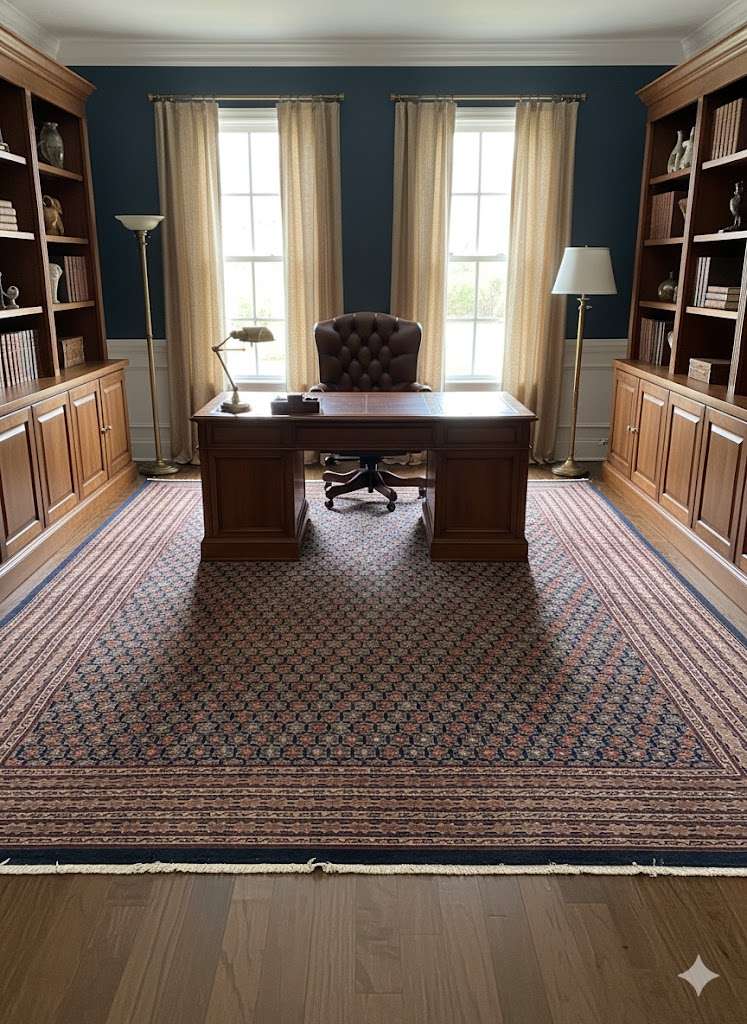 Blue Trible Knotted Wool Carpet - 8FT X 10FT | 240CM X 300CM - Image 2